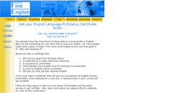 Desktop Screenshot of first-english.com